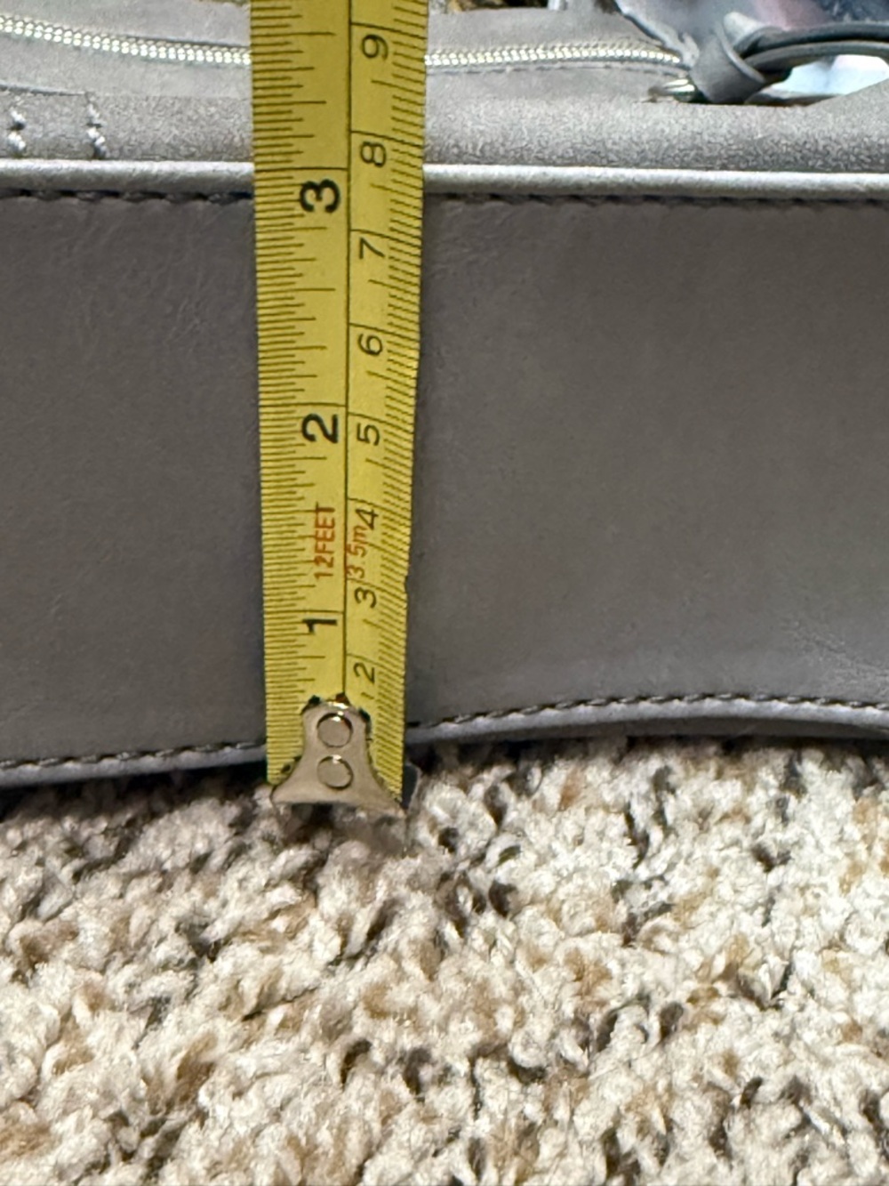 Relic Gray Suede Crossbody with Dual Front Zips - Picture 9 of 9